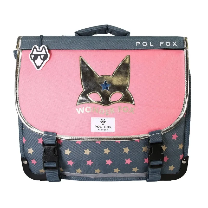 Image of Pol Fox Children's satchel Pol Fox Wonder Fox Glitter Gris Unisex 38 cm