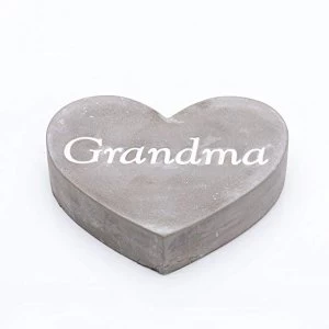 Image of Thoughts Of You Graveside Concrete Heart - Grandma