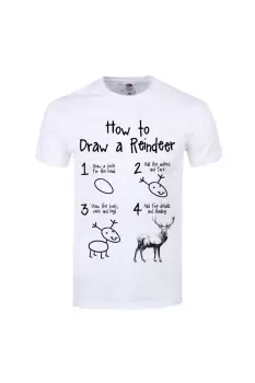 Image of How To Draw A Reindeer T Shirt