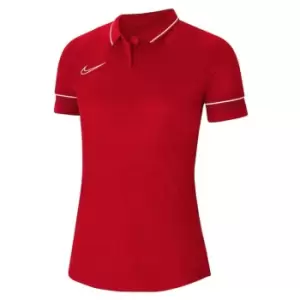Image of Nike Dri-Fit Academy Polo Shirt Womens - Red
