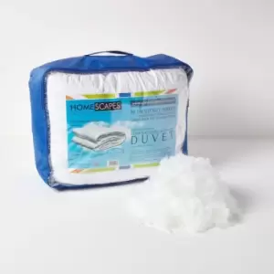 Image of Luxury Hotel Quality Super Microfibre 13.5 Tog Double Size Winter Duvet - White - Homescapes
