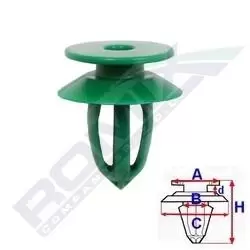 Image of ROMIX Clip C60711 OPEL,INSIGNIA Caravan,Astra J Sports Tourer (P10),ASTRA J,ZAFIRA TOURER C (P12),Meriva B (S10),INSIGNIA,INSIGNIA Stufenheck