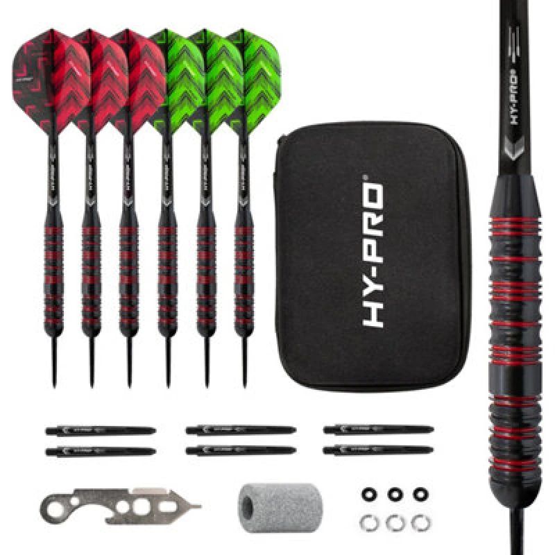 Image of Hy-Pro Darts Set - 22G Steel Tip Darts