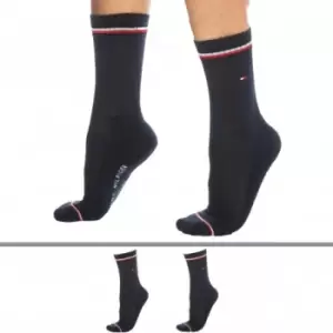 Image of Tommy Hilfiger 2-Pack Iconic Sporty Socks - Navy 43/46