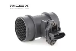 Image of RIDEX Mass air flow sensor 3926A0032 Air mass sensor,MAF sensor OPEL,VAUXHALL,Corsa C Schragheck (X01),Astra G CC (T98),Astra G Caravan (T98)