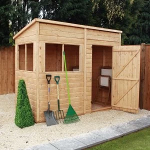 Image of Mercia Premium Shiplap T&G Pent Shed - 8' x 4'