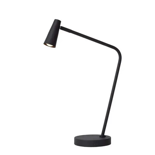 Image of Lucide Lucide Stirling LED Touch Table Lamp - Black