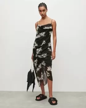 Image of AllSaints Ulla Alessandra Midi Dress