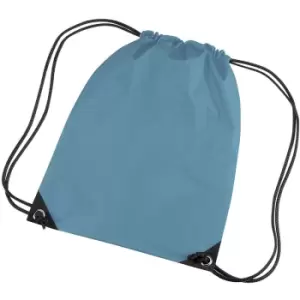 Image of Premium Gymsac Water Resistant Bag (11 Litres) (One Size) (Ocean Blue) - Bagbase