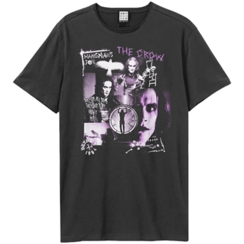 Image of Amplified Amplified Men Hangman The Crow T-Shirt in Charcoal Size: X-Small Charcoal XS Male 5063652170793