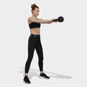 Image of Techfit Recycled Cropped Training Leggings with High Waist