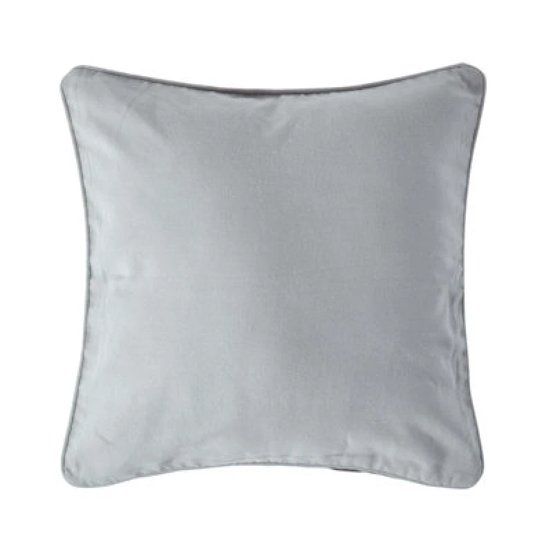 Image of Homescapes Cotton Plain Grey Cushion Cover, 60 X 60 Cm