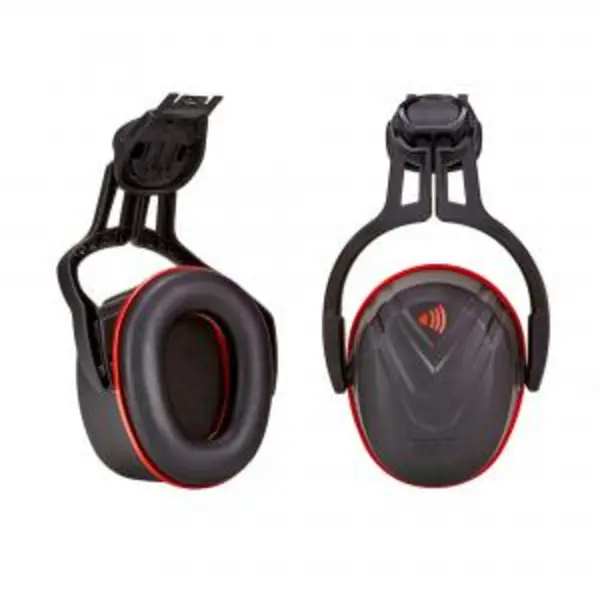 Image of MSA V-Gard Helmet Mounted Ear Defender High Red BESWMSA10190358