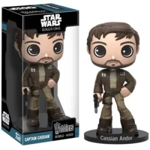 Image of Star Wars Rogue One Captain Cassian Andor Wacky Wobbler Bobble Head