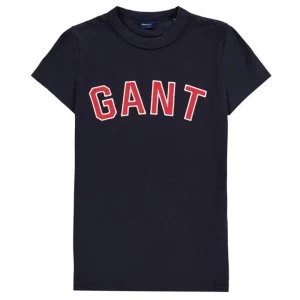 Image of Gant Casual T-Shirt - Evening Blue433