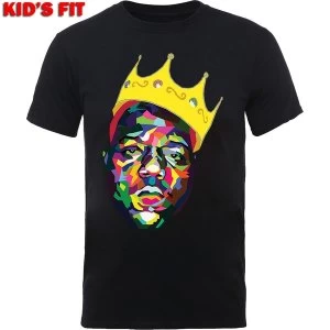 Image of Biggie Smalls - Crown Kids 5 - 6 Years T-Shirt - Black