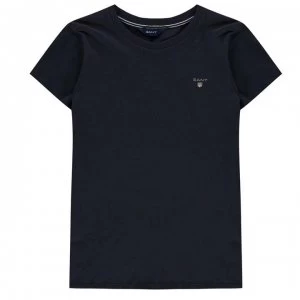 Image of Gant Gant Logo T Shirt - Navy 433