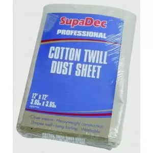 Image of SupaDec Large Cotton Twill Dust Sheet 3.6m x 3.6m NWT6638