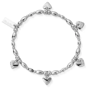 Image of ChloBo Sterling Silver 'Life Lover' Bracelet SBLRSR2518 Jewellery