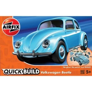 Image of Blue VW Beetle Airfix Quick Build Model Kit