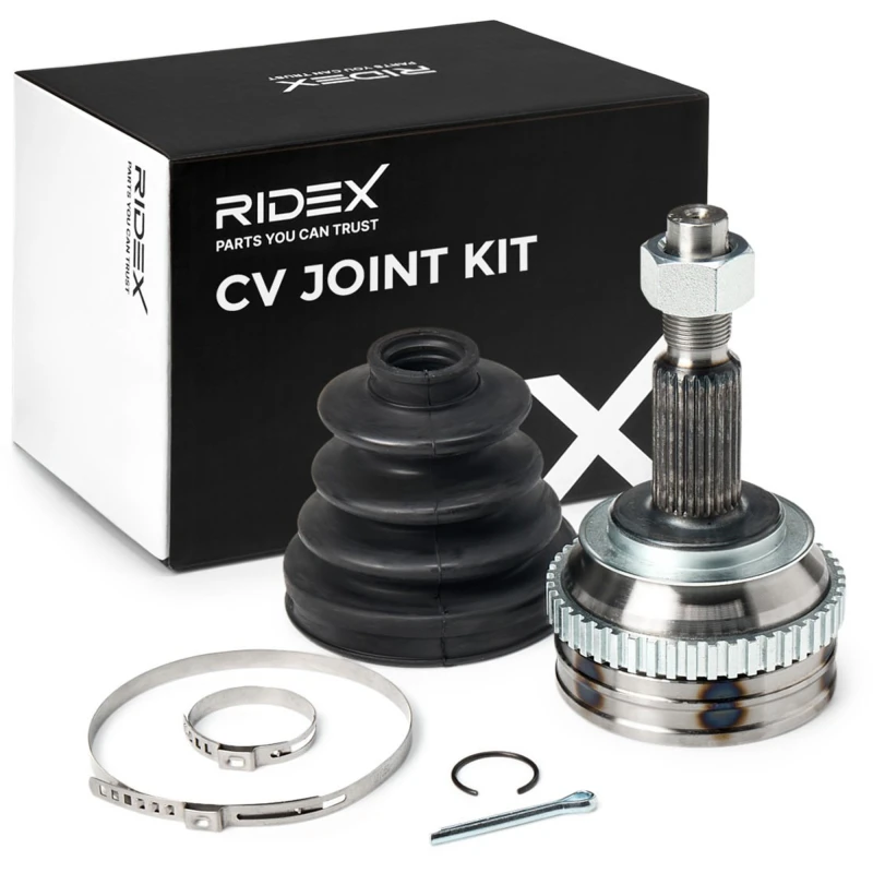 Image of RIDEX 5J0074 CV Joint 5-Speed Manual Transmission, automatically operated, Lock ring, inside Joint Kit,drive shaft (5)