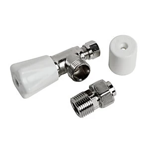 Image of Wickes Microbore Pressurised Radiator Valve Bar - 8mm