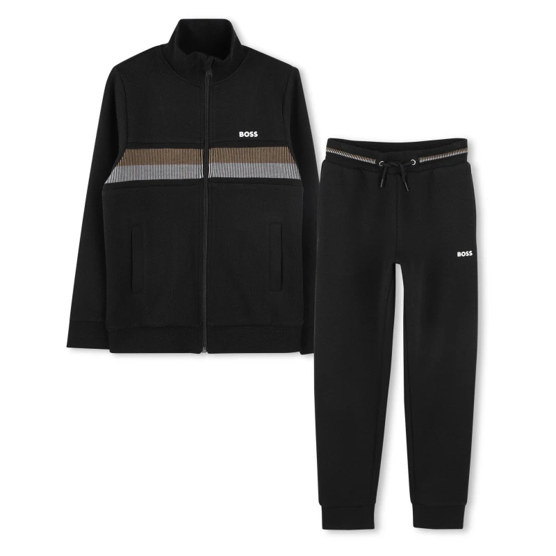 Image of Boss Tracksuit Juniors - Black 15 - 16 Years