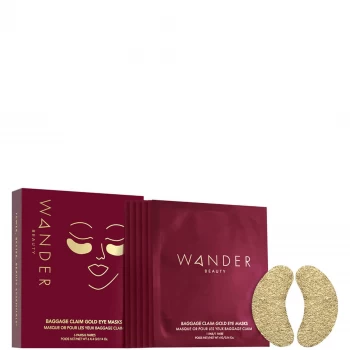 Image of Wander Beauty Baggage Claim Gold Eye Masks - Set of 6 0.84 oz