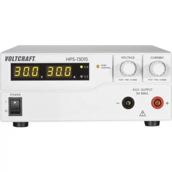 Image of VOLTCRAFT HPS-13015 Bench PSU (adjustable voltage) 1 - 30 V DC 0 - 15 A 450 W Remote No. of outputs 1 x