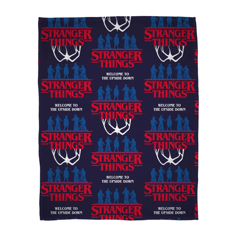 Image of Stranger Things Flames Fleece Blanket Multi unisex One Size