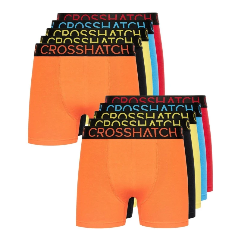 Image of Crosshatch 12 Pack Of Highlighter Boxers Multi Colour male 2XL