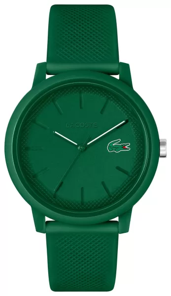 Image of Lacoste Mens 12:12 Green Silicone Strap Watch