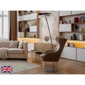 Image of Schuller Selene LED Integrated Floor Lamp Matt Black 3000K