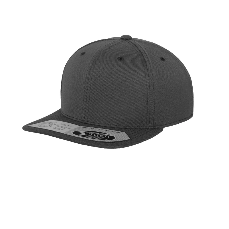 Image of Yupoong Mens Flexfit 110 Plain Fitted Snapback Cap in Grey Grey Male One Size