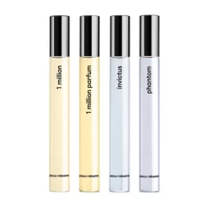 Image of Paco Rabanne Miniature Discovery Gift Set 10ml 1 Million Eau de Toilette + 10ml 1 Million Parfum Eau de Parfum + 10ml Invictus Eau de Toilette + 10ml