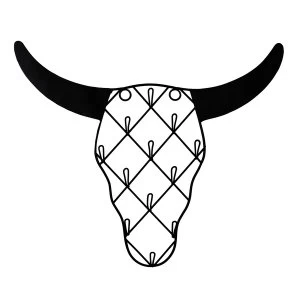 Image of Sass & Belle Tribal Buffalo Skull Jewellery Holder