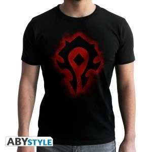 Image of World Of Warcraft - Horde Mens Medium T-Shirt - Black