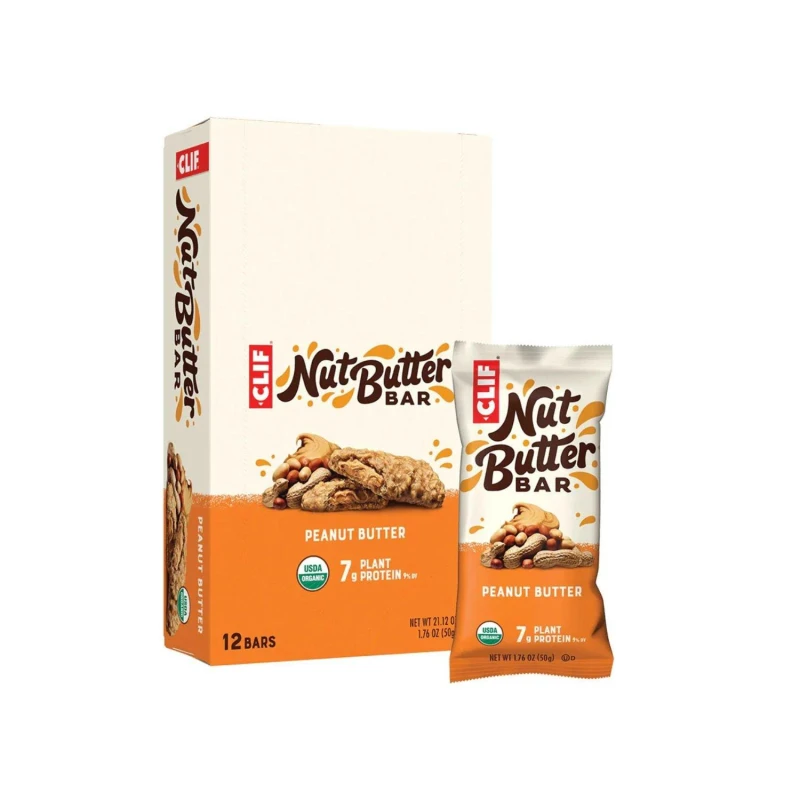 Image of Clif Bar Clif Nut Butter Filled Vegan Energy Bars (12 x 50g Peanut Butter unisex Pack of 12