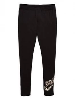 Image of Nike Older Girls Favourite Printed Legging - Black