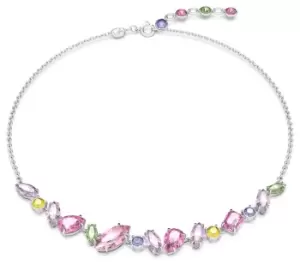 Image of Swarovski 5658398 Gema Necklace Rhodium Plated Rainbow Jewellery