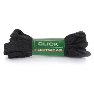 Image of Click Footwear Shoes Lace Flat 70cm Black Ref CFL70 Up to 3 Day