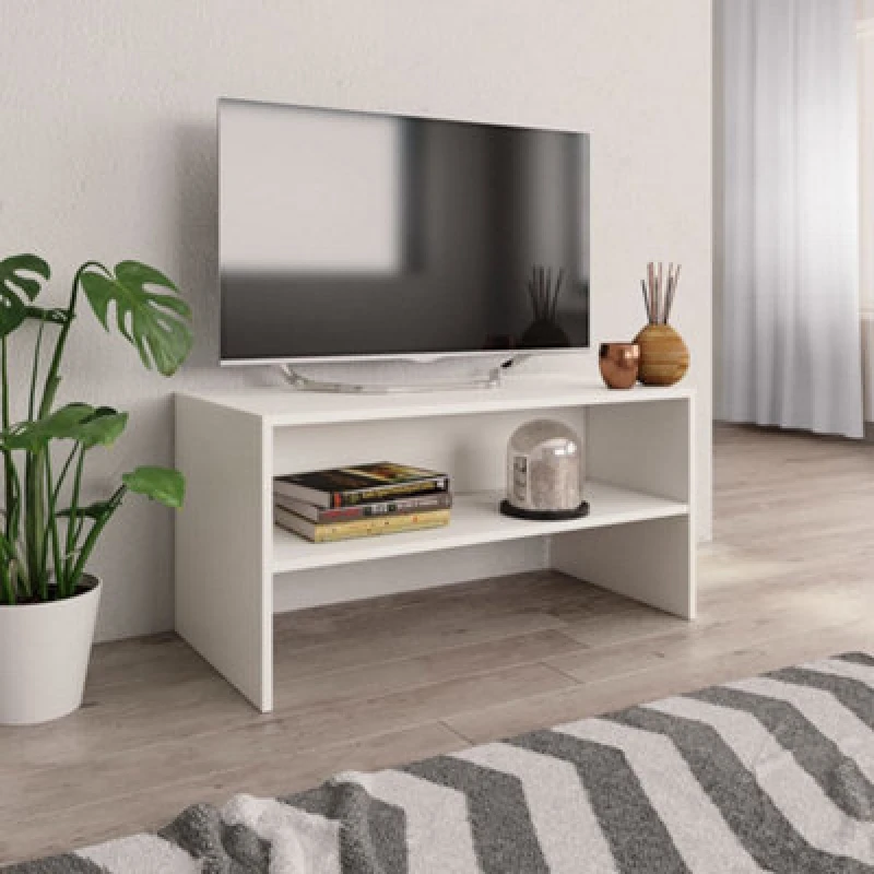 Image of VIDAXL TV Cabinet White 80x40x40cm Engineered Wood vidaXL 800054