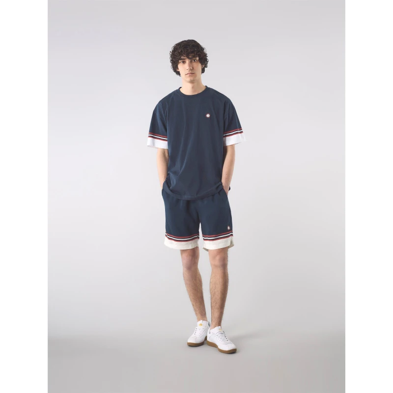 Image of Pretty Green Mens PG Valencia Regular Fit T-Shirt Navy male Small