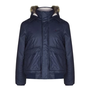 Image of Jack Wills Fetcham Short Parka Jacket - Navy
