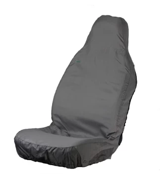 Image of Car Seat Cover Stretch - Front Single - Grey TOWN & COUNTRY 3DSFGRY