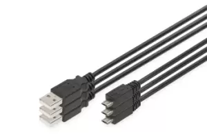 Image of Digitus USB 2.0 charger cable set, type A - micro B