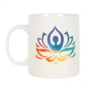 Image of Watercolour Yoga Lotus Ceramic Mug