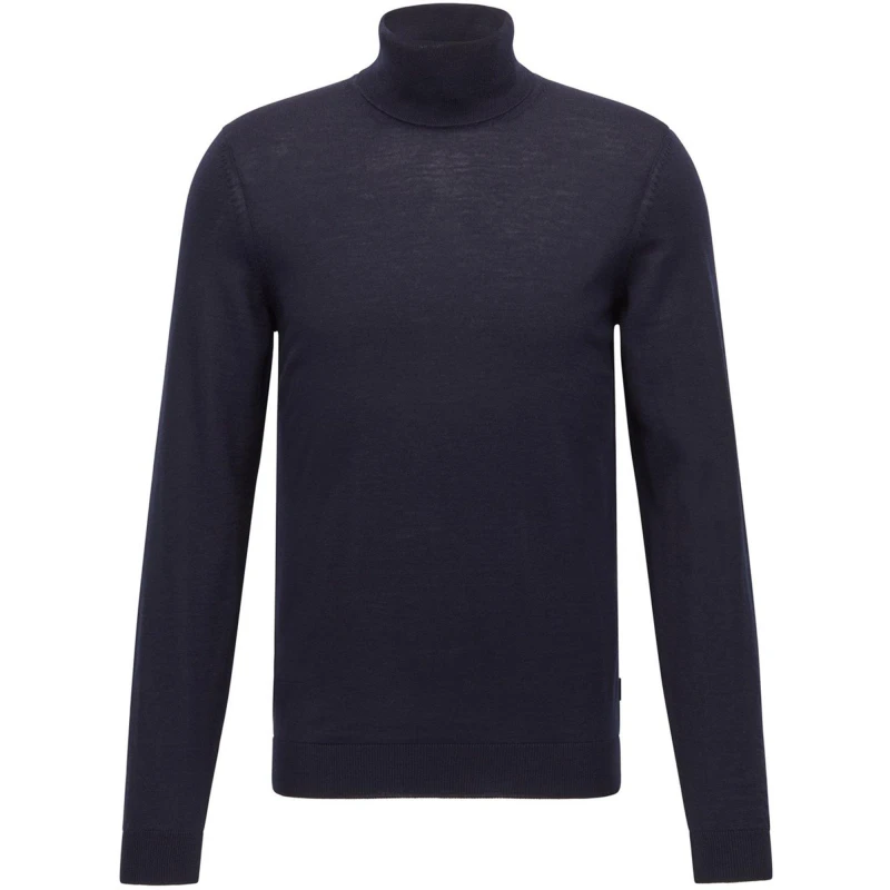 Image of Boss Mens Musso P Crew Sweatshirt Dark Blue male S