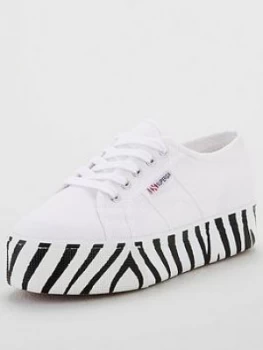 Image of Superga Superga Exclusive 2790 Cot Chunky Sole Zebra Plimsoll