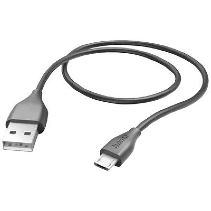 Image of Hama Hama USB charging cable USB 2.0 USB-A plug, USB Micro-B plug 1.50 m Black 00201586 00201586